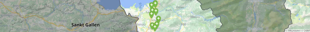 Map view for Pharmacies emergency services nearby Bildstein (Bregenz, Vorarlberg)